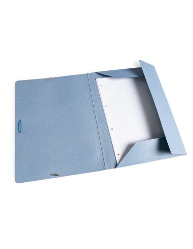 CARPETA GOMAS LIDERPAPEL FL CARTON 3 SOLAPAS AZ.