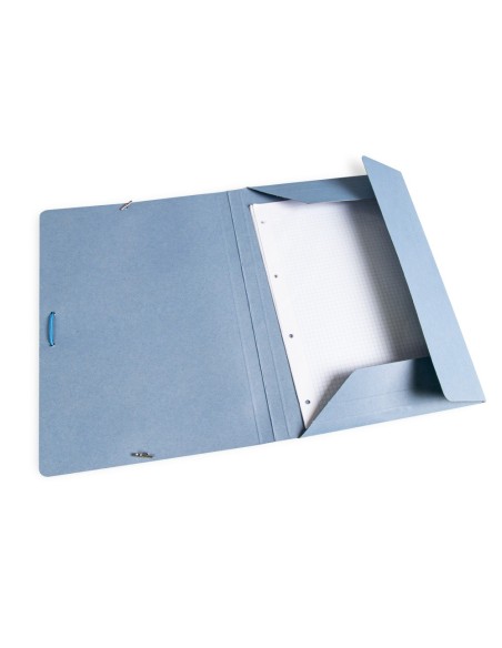 CARPETA GOMAS LIDERPAPEL FL CARTON 3 SOLAPAS AZ.