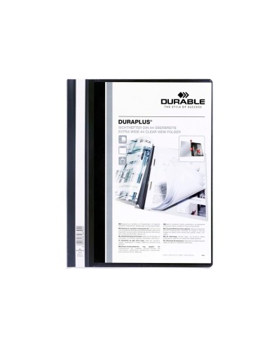 CARPETA DURAPLUS DIN A4 C/FASTENER NEGRO DURABLE
