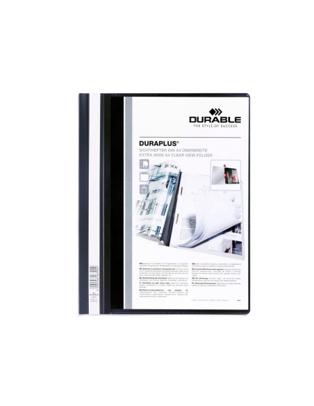 CARPETA DURAPLUS DIN A4 C/FASTENER NEGRO DURABLE