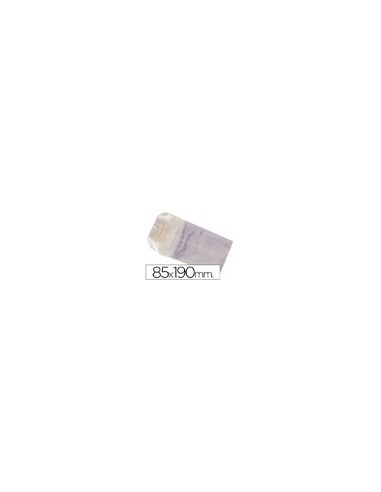 BOLSAS CELOFAN 85X190 MM PAQUETE 100 BOLSAS CELOFAN 85X190 MM PAQUETE 100