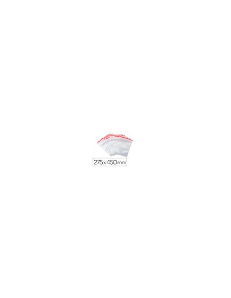 BOLSA PLAST.AUTOCIERRE Q-CON.275X450MM PQ.DE 100 UD. BOLSA PLAST.AUTOCIERRE Q-CON.275X450MM PQ.DE 100 UD.