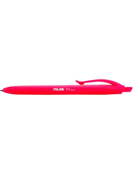 BOLIGRAFO MILAN P1 RETRACTIL 1 MM TOUCH ROJO