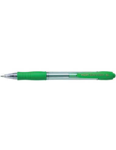 BOLIGRAFO PILOT SUPER GRIP VER RETR.SUJECION CAUCHO BASE ACEITE