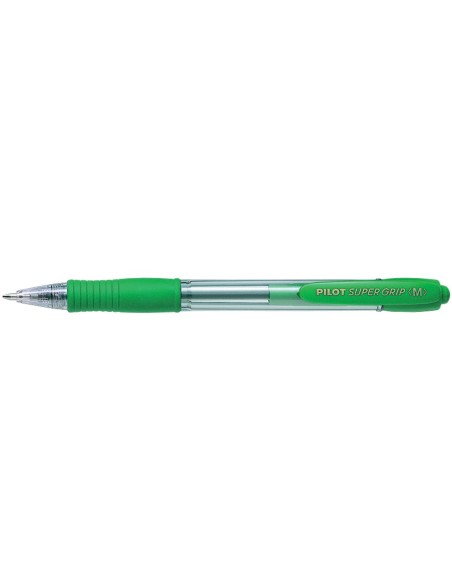 BOLIGRAFO PILOT SUPER GRIP VER RETR.SUJECION CAUCHO BASE ACEITE