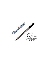 BOLIGRAFO PAPER MATE INKJOY 100 PUNTA MEDIA TRAZO 1MM NEGRO 2