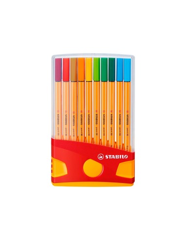 ROTULADOR STABILO PUNTA FIBRA POINT 88 COLOR ESTUCHE 20 ROTULADORES