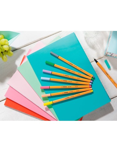 ROTULADOR STABILO PUNTA FIBRA POINT 88 COLOR ESTUCHE 20 ROTULADORES