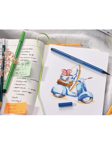 ROTULADOR STABILO ACUARELABLE PEN 68. 24 COLORES STD+6 NEON 6830-1