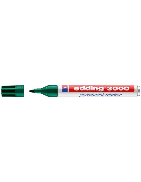 ROTULADOR EDDING MARCADOR PERM.3000 VER PUNTA RED.3 MM