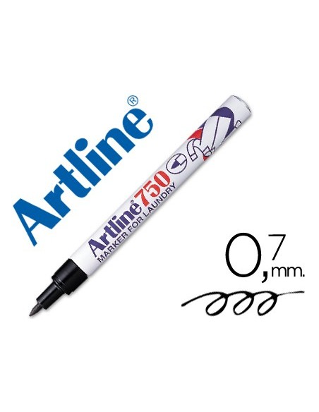 ROTULADOR ARTLINE MARCADOR ROPA 750 NG.-PUNTA REDONDA 0.7 MM ROTULADOR ARTLINE MARCADOR ROPA 750 NG.-PUNTA REDONDA 0.7 MM