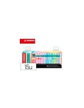 ROTULADOR STABILO BOSS FLUORESCENTE 70 PASTEL DESKSET  15 UD.SURT. 2