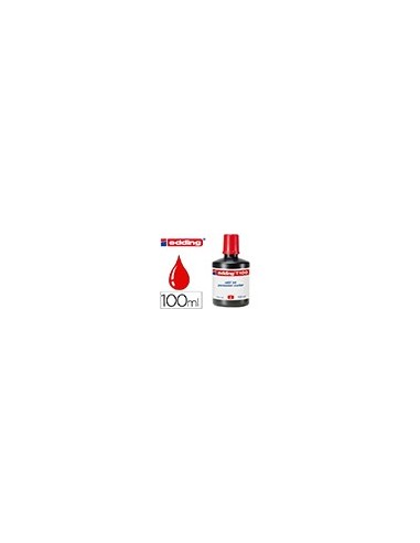 TINTA ROTULADOR EDDING T-100 ROJO FRASCO 100 ML