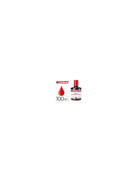 TINTA ROTULADOR EDDING T-100 ROJO FRASCO 100 ML