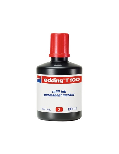 TINTA ROTULADOR EDDING T-100 ROJO FRASCO 100 ML