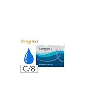 TINTA ESTILOGRAFICA WATERMAN AZUL FLORIDA CAJA 8 CARTUCHOS STANDARD L 2