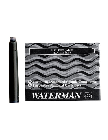 TINTA ESTILOGRAFICA WATERMAN AZUL FLORIDA CAJA 8 CARTUCHOS STANDARD L