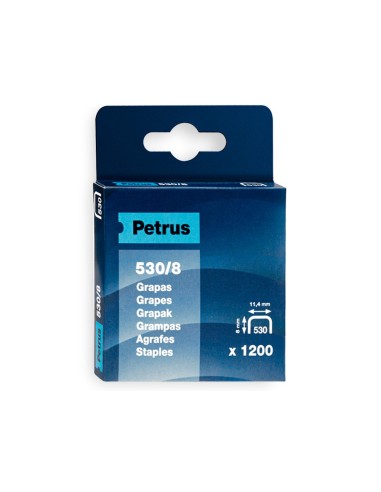 GRAPAS PETRUS Nº 530/8 CAJA 1200 GRAPAS