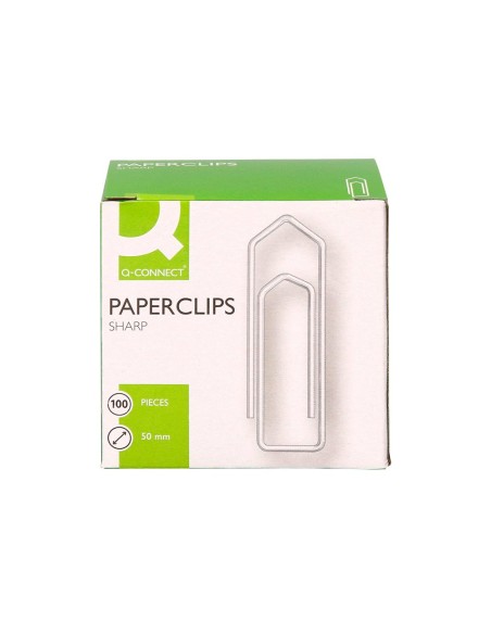 CLIPS NIQUELADOS Q-CON. Nº 4 50 MM CAJA 100