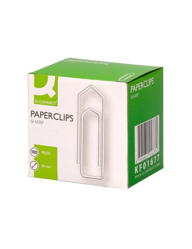 CLIPS NIQUELADOS Q-CON. Nº 4 50 MM CAJA 100