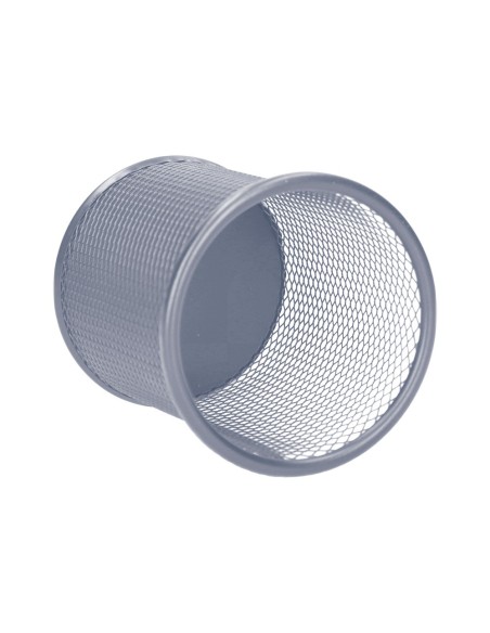 CUBILETE PORTALAPICES Q-CON.METAL RED.PLATA MEDIDA DIAMETRO 86 ALTURA