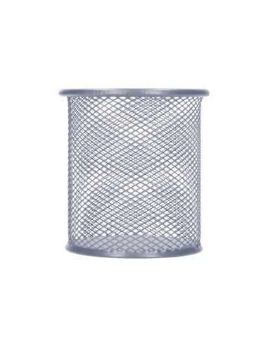 CUBILETE PORTALAPICES Q-CON.METAL RED.PLATA MEDIDA DIAMETRO 86 ALTURA