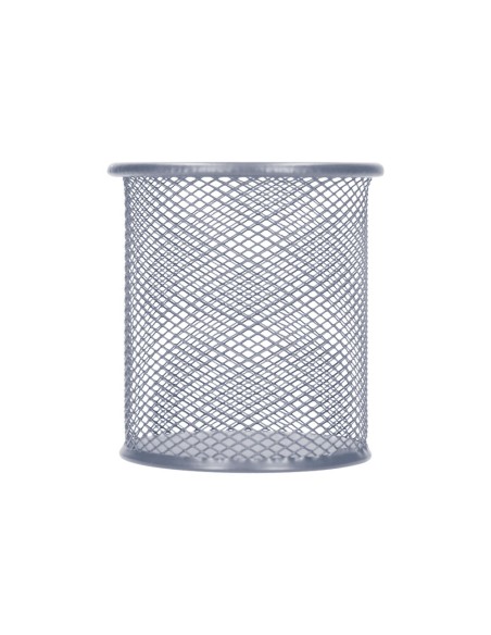 CUBILETE PORTALAPICES Q-CON.METAL RED.PLATA MEDIDA DIAMETRO 86 ALTURA