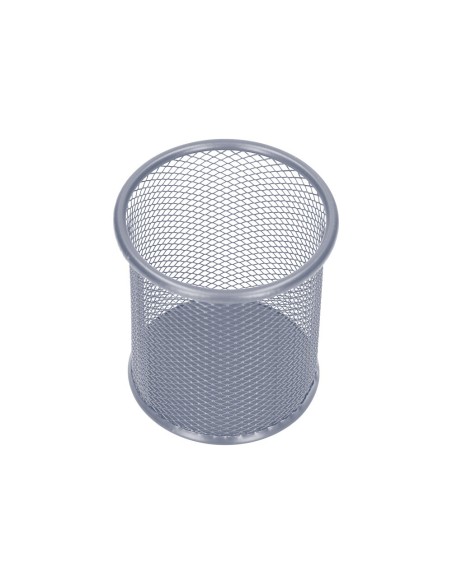 CUBILETE PORTALAPICES Q-CON.METAL RED.PLATA MEDIDA DIAMETRO 86 ALTURA