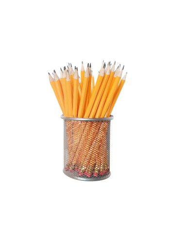 CUBILETE PORTALAPICES Q-CON.METAL RED.PLATA MEDIDA DIAMETRO 86 ALTURA