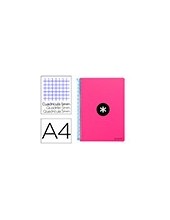 CUADERNO ESP. ANTARTIK FL. T.EXTRA.4MM 80H. 100GR. ROSA 2