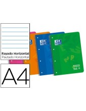 CUADERNO ESP. OXFORD A4 T.PP MICRO HORIZONTAL 120H. 90GR. COL. SURT.