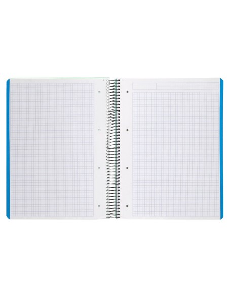 CUADERNO ESP. WONDER A4 T.PLASTICO MICRO 5MM 5B 4T. 120H 90GR. VE.