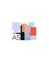 CUADERNO ESP. WONDER A5 T.PLASTICO MILIMETRADO 2,5MM 120H 90GR. SURT. 2