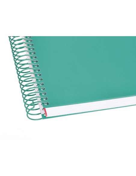 CUADERNO ESP. CRAFTY A4 T.FORRADA MICRO 120H 90GR. 5MM 5B.4T. TURQ.