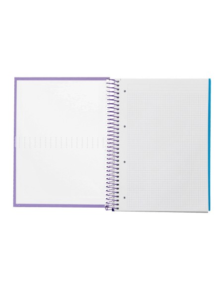 CUADERNO ESP. CRAFTY A4 T.FORRADA MICRO 120H 90GR. 5MM 5B.4T. VIO.