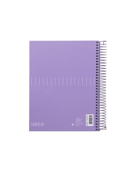CUADERNO ESP. CRAFTY A4 T.FORRADA MICRO 120H 90GR. 5MM 5B.4T. VIO.