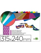 BLOC LIDERPAPEL MANUALIDADES 240X315MM CARTULINA MET. 10H. 250GR.