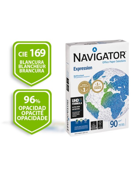 PAPEL FOTOCOP.NAVIGATOR DIN A4 90 GRAMOS PAQUETE 500 H. 108808