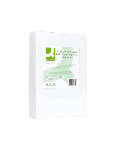 PAPEL FOTOCOPIADORA Q-CON ULTRA WHITE DIN A3 100 GR.PAQUETE DE 500 H.