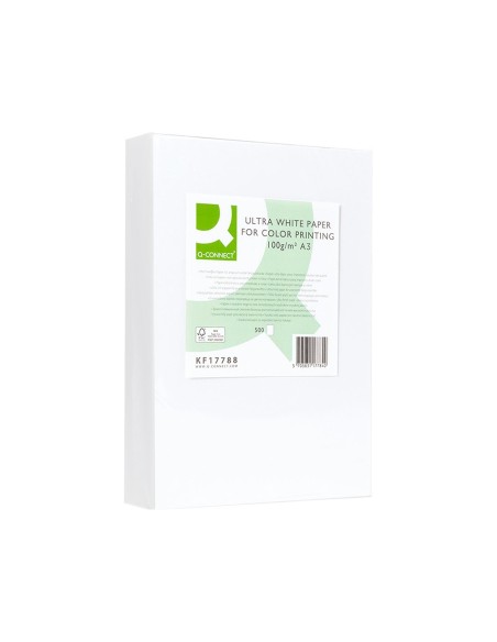 PAPEL FOTOCOPIADORA Q-CON ULTRA WHITE DIN A3 100 GR.PAQUETE DE 500 H.