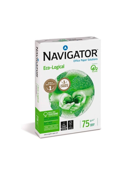 PAPEL FOTOCOP.NAVIGATOR ECO LOGICAL DIN A4 75 GRAMOS PAQUETE 500 H.
