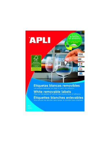 ETIQUETA ADH. APLI 3051 36,8X23,8MM 100H.