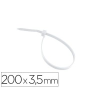 BRIDA 3M PARA INTERIOR BLANCA 200X3,5 MM BOLSA DE 100 UNIDADES