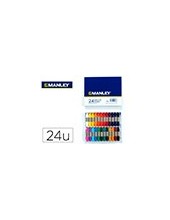 LAPICES CERA MANLEY CAJA 24 COL.REF.124 2