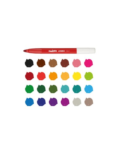 ROTULADOR CARIOCA JUMBO C/24 COL.PUNTA GRUESA