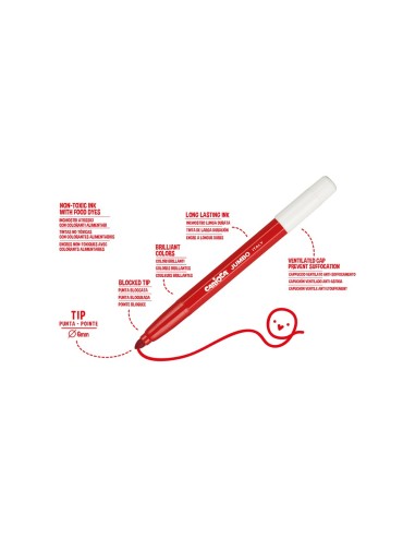 ROTULADOR CARIOCA JUMBO C/24 COL.PUNTA GRUESA