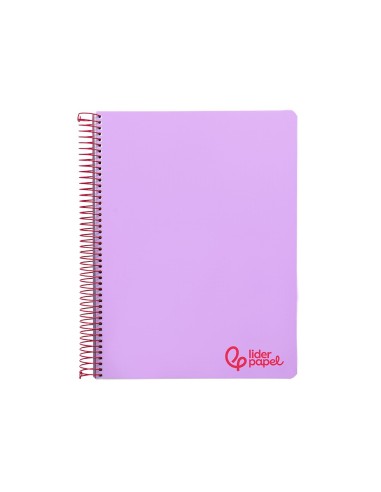 CUADERNO ESP. WONDER A4 T.PLASTICO MICRO 5MM 5B 4T. 120H 90GR. LILA