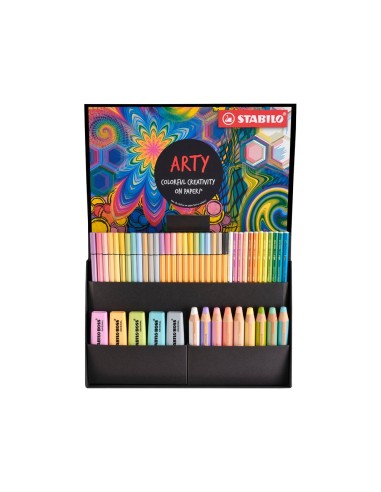 SET STABILO CREATIVO ARTY LINE PASTEL 50 UD.SURTIDAS