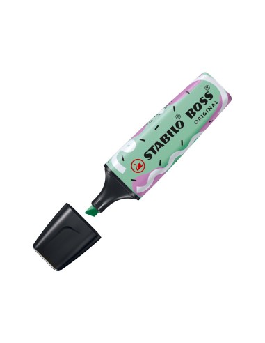 ROTULADOR STABILO BOSS FLUOR.ORIGINAL PASTEL BY JU SCHNEE PIZCA MENTA