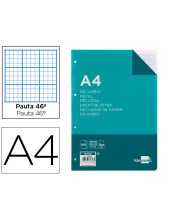 RECAMBIO LIDERPAPEL A4 100 HOJAS 100 G/M2 RAYADO Nº 46 4 TALADROS